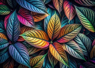 Fototapeta premium Foreboding Leaves - Minimalist AI Art