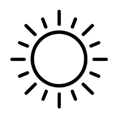Sun icon vector illustration