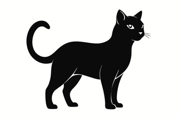 Cat Silhouette Black Vector