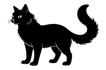 Cat Silhouette Black Vector