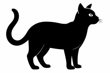 Cat Silhouette Black Vector