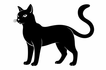 Cat Silhouette Black Vector