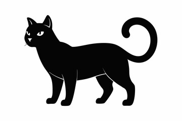 Cat Silhouette Black Vector