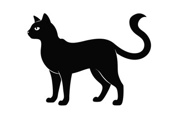 Cat Silhouette Black Vector