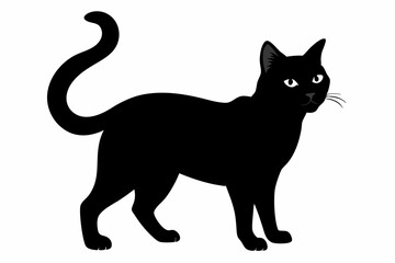 Cat Silhouette Black Vector