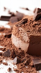 A Rich and Indulgent Chocolate Delight: Cocoa Powder and Chocolate Pieces