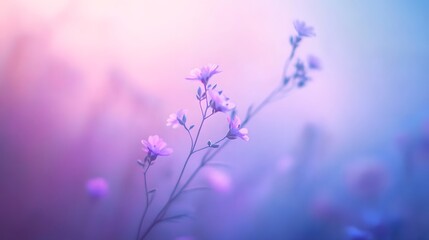 Obraz premium Light purple gradient background, blurred with light blue and dark pink accents