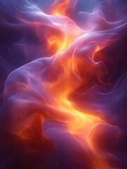 Fototapeta premium Abstract swirling fiery nebula.