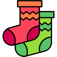 sock, clothes, garment, clothing, winter Icon