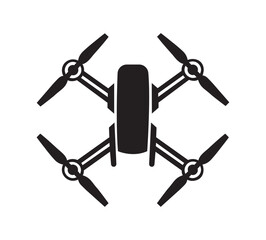Drone icon, drone quadcopter with action camera, Photo and video drone icon. Drone silhouette icon, Vector drones icon symbol design