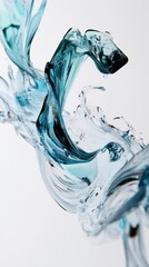 Stunning Abstract Water Splash Art: A Captivating Visual Display of Liquid Motion and Color