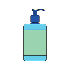 kids drawing vector illustration soap bottle cartoon isolated