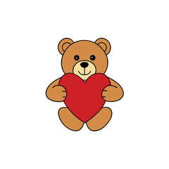 teddy bear with heart