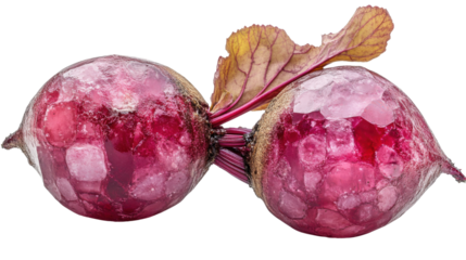 red beet isolated on white background