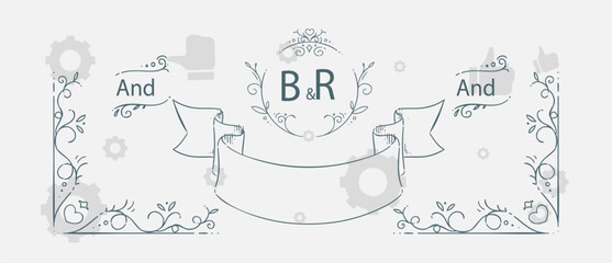 Collection of geometric vector floral frames. Round, oval, triangle, square Borders decorated with hand drawn delicate flowers, branches, leaves, blossom.