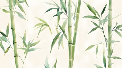 Fototapeta premium Serene Bamboo Forest Landscape