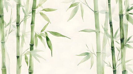 Fototapeta premium Serene Bamboo Forest Landscape