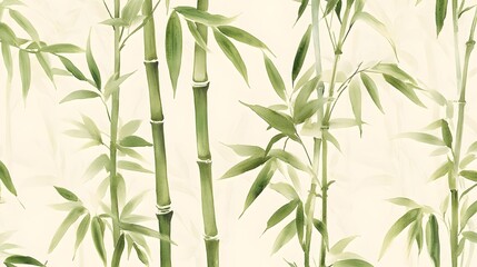 Obraz premium Serene Bamboo Forest Landscape
