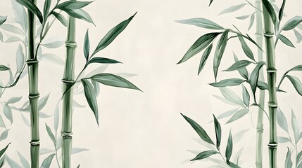 Fototapeta premium Serene Bamboo Forest Landscape