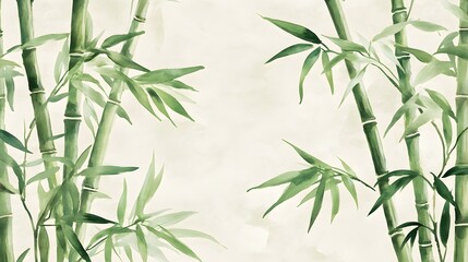 Naklejka premium Serene Bamboo Forest Landscape