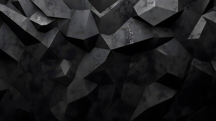 Abstract Dark Grey Geometric Polygonal Texture