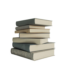 a stack of books on a table