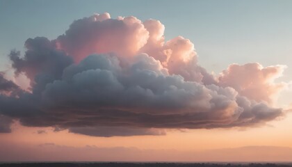 Dramatic Sunset Cloudscape with Pastel Hues