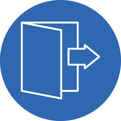 Startup Exit Strategy line circle icon