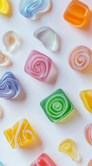 Obraz premium A Colorful Array of Delightful Candies: A Sweet and Vibrant Visual Feast