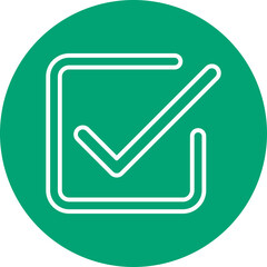 Media Kit line circle icon