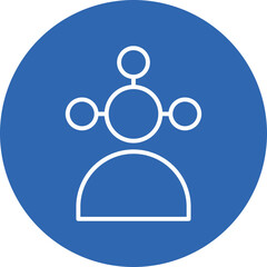 Creator Merchandising line circle icon