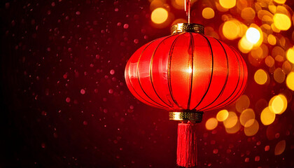 Chinese red lantern for lunar new year celebration