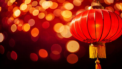 Chinese red lantern for lunar new year celebration