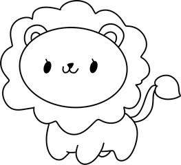 cartoon lion cartoon