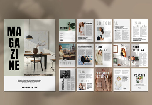 Clean And Modern Magazine Layout
