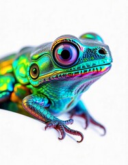 frog on a white background