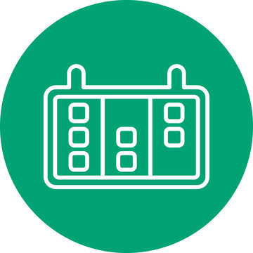 recommend clip art: Scrum Board line circle icon