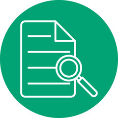 Project Overview line circle icon