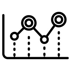 Graph line icon