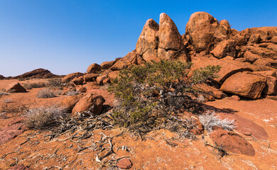 Red Rocks in Damaraland near Twyfelfontain, Namibia, Africa