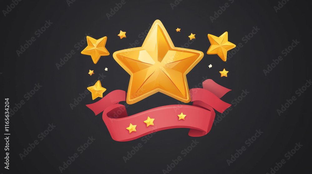 Aufkleber level completed game asset icon, level up badge. vector ui or gui interface element, reward popup go