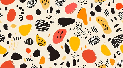Fototapeta premium Abstract Colorful Shapes Pattern Design
