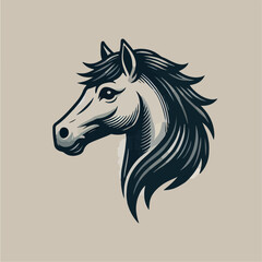 horse head vector