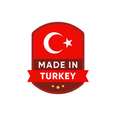 Made in Turkey Badge sign vector design