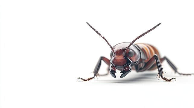 A high resolution image of a termite with segmented body