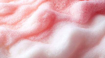 Close-up of sugar-like granules in soft pink and white, perfect for dessert menus, confectionery ads, or sweet-themed events like Valentine's Day.