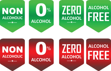 non alcoholic label
non alcoholic sticker