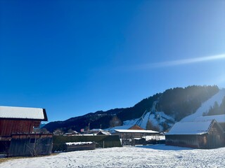 Garmisch-Partenkirchen winter with snow 