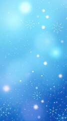 Obraz premium A serene winter backdrop showcases soft blue hues and delicate sparkling lights, creating an enchanting atmosphere perfect for holiday celebrations