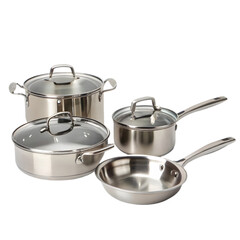 stainless steel pan  on transparent background